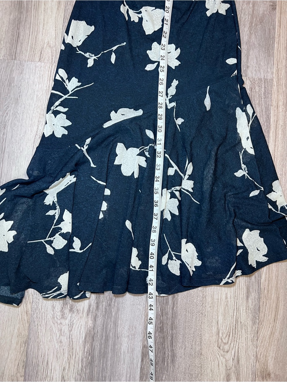 Rails Sleeveless Navy Floral Midi Dress with Cream Flowers Size Small - Picture 10 of 15
